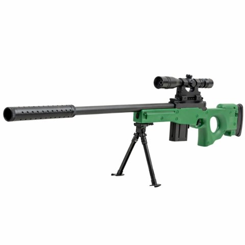 Karabin Snajperski Na Kulki Hydrożelowe Luneta Tłumik Dwójnóg