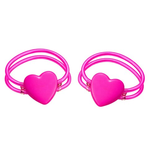 Podwójne Bransoletki Opaski z Sercem Fluorescencyjne Stick Neon Świecące