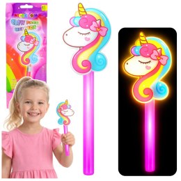 Różdżka Z Jednorożcem Fluorescencyjna Świecąca W Ciemnośći Neon Stick 25cm