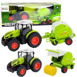 Traktor Rolniczy Farmerski Zdalnie Sterowany RC Z Prasą Do Balotów 1:24