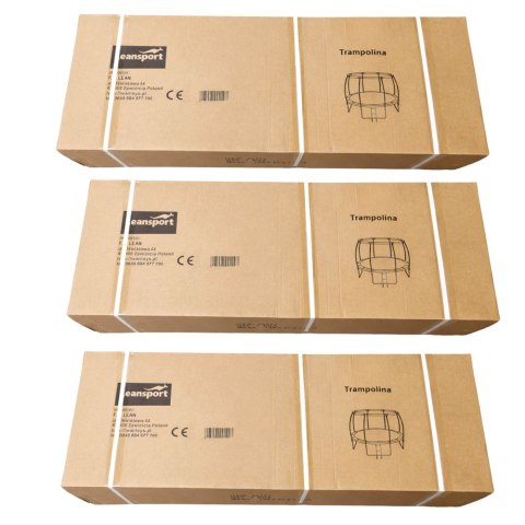 Trampolina Ogrodowa LEAN Z Siatką Wewnętrzną Czarno-Zielona 487CM 16FT