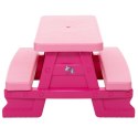 Zestaw Stolik Ogrodowy z Ławeczkami Dla Dzieci Dorex Różowy 5067