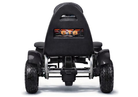 Sportowy Gokart Na Pedały F618 Pomowane Koła Obciążenie 50kg Czarny