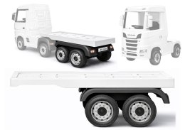 Naczepa do pojazdu na akumulator HL358 Mercedes Scania Actros biała