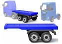Naczepa do pojazdu na akumulator HL358 Mercedes Scania Actros niebieska